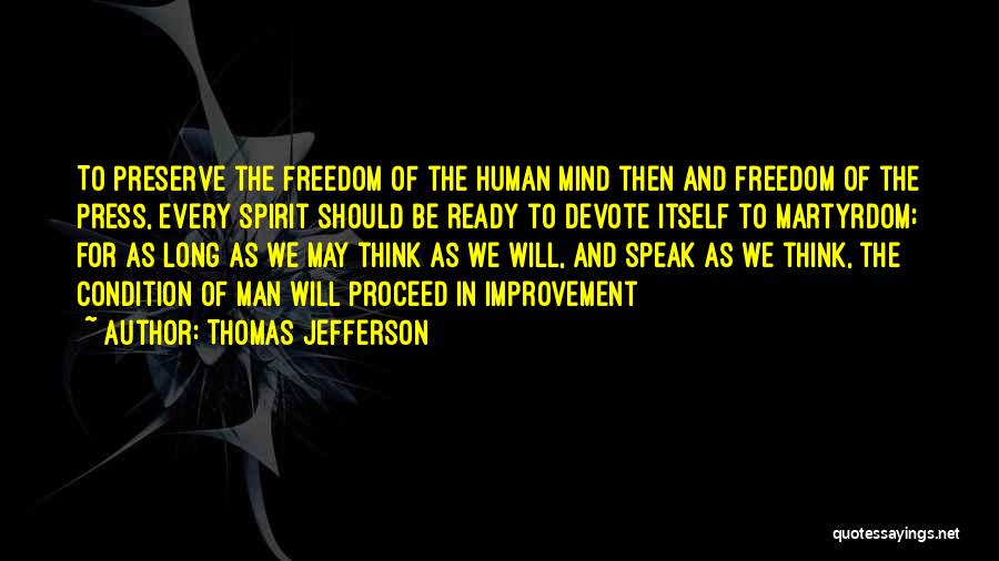 Freedom Of Press Quotes By Thomas Jefferson