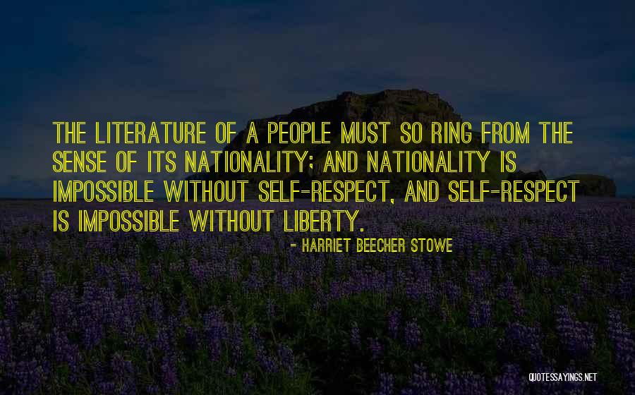 Freedom Of Self Quotes By Harriet Beecher Stowe