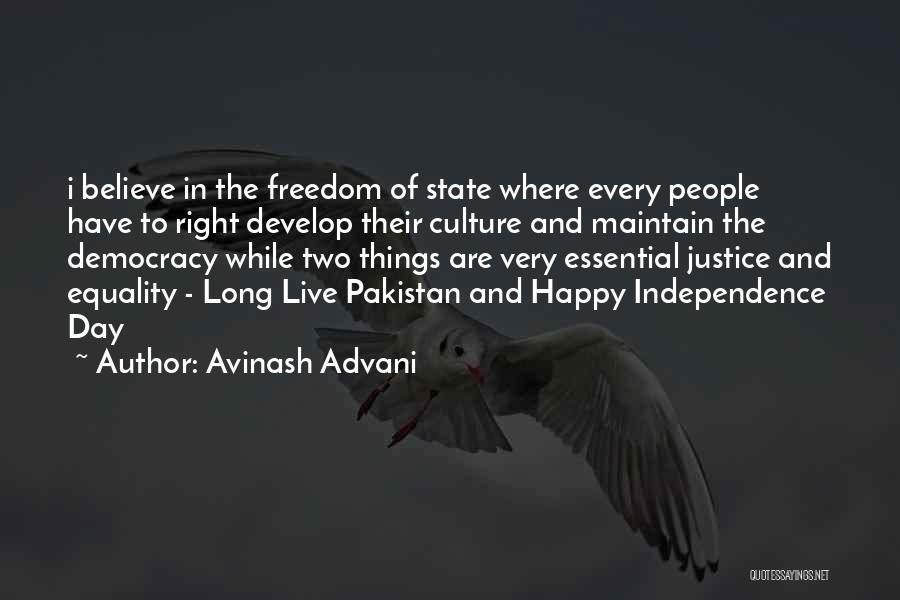 Freedom Of Speech And Democracy Quotes By Avinash Advani