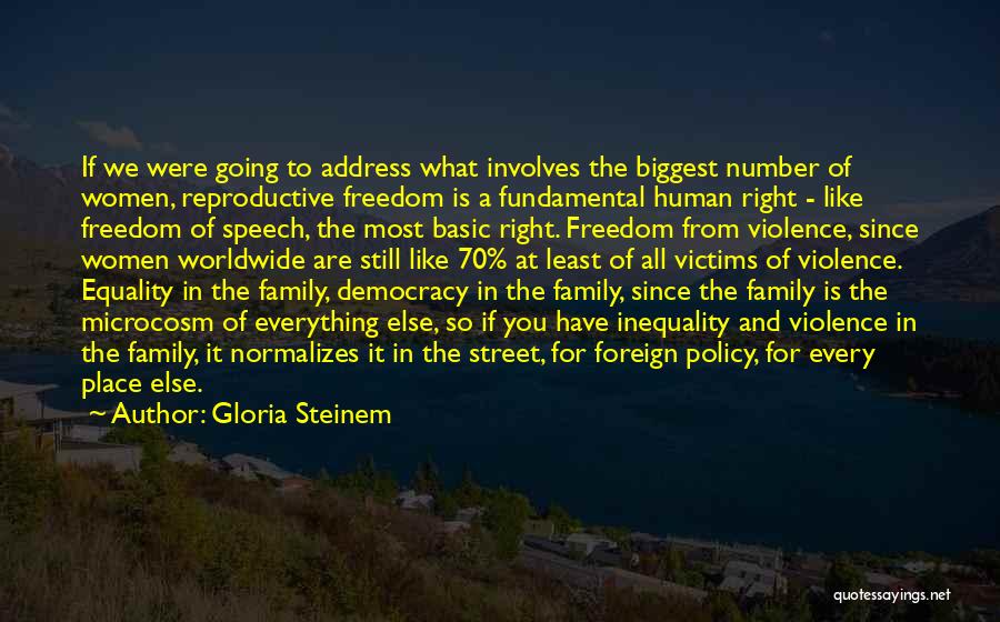 Freedom Of Speech And Democracy Quotes By Gloria Steinem