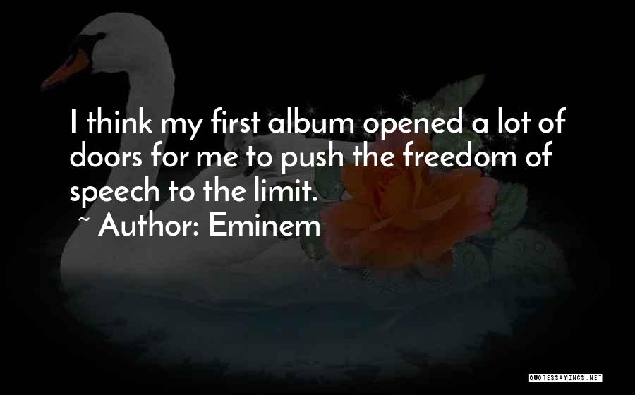 Freedom Of Speech Quotes By Eminem