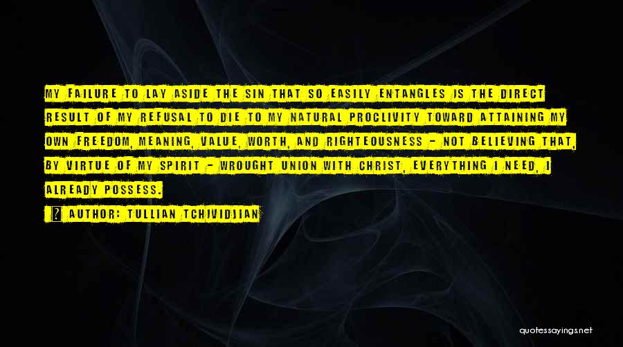 Freedom Of Spirit Quotes By Tullian Tchividjian