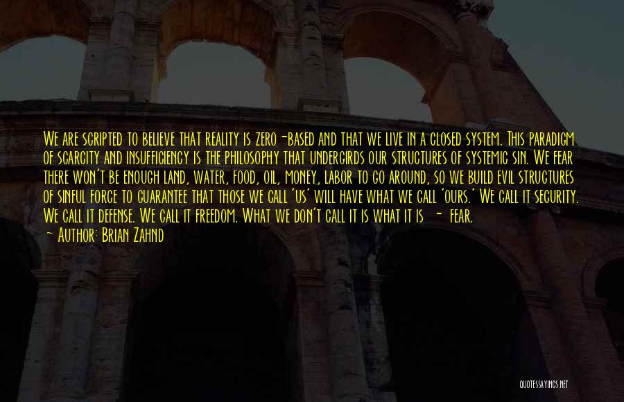 Freedom Over Security Quotes By Brian Zahnd