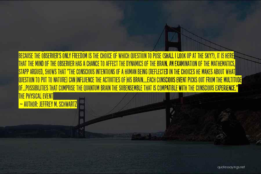 Freedom State Of Mind Quotes By Jeffrey M. Schwartz