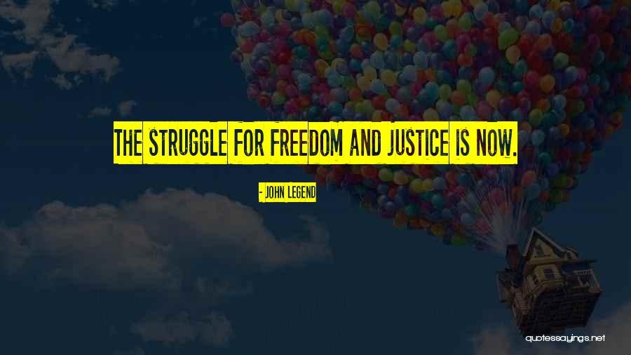 Freedom Struggle Quotes By John Legend