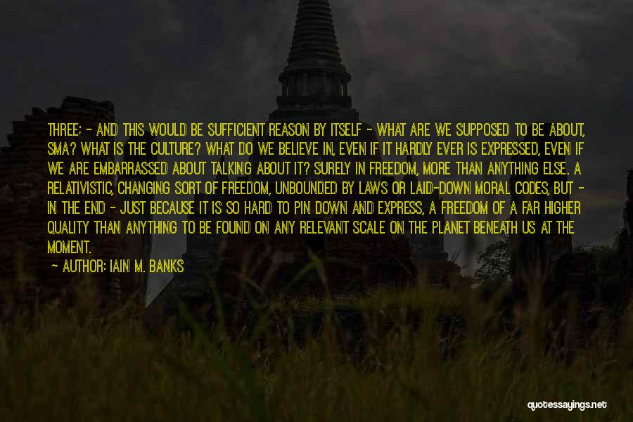 Freedom To Express Yourself Quotes By Iain M. Banks