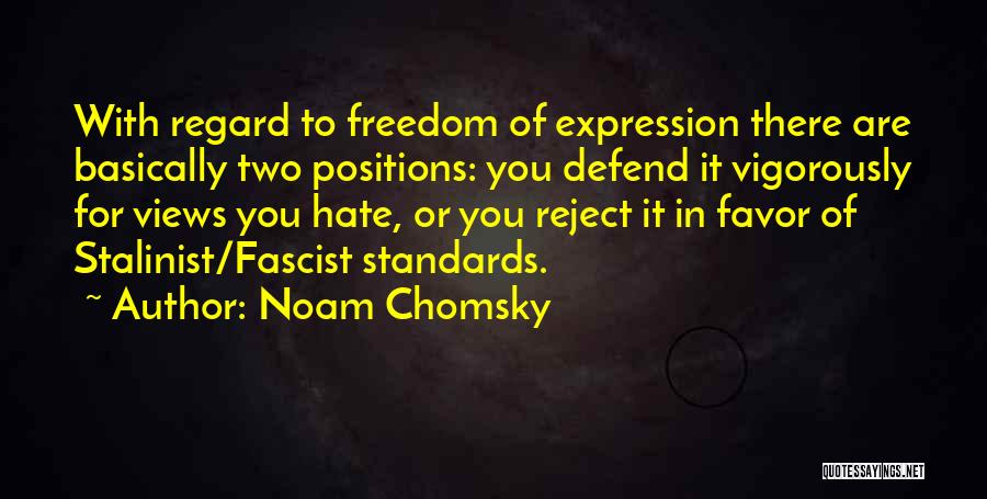 Freedom To Expression Quotes By Noam Chomsky