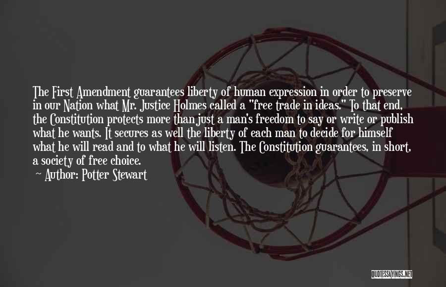 Freedom To Read Quotes By Potter Stewart