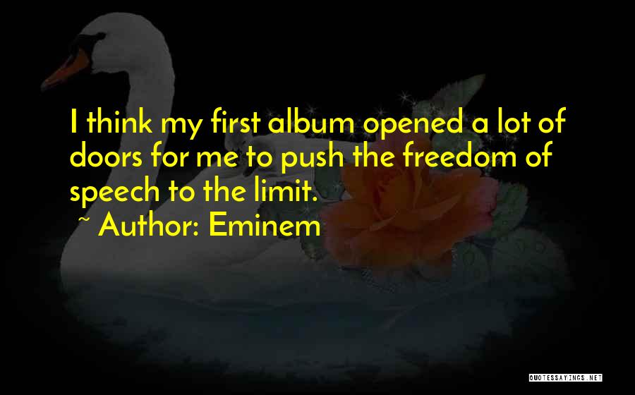 Freedom To Think Quotes By Eminem