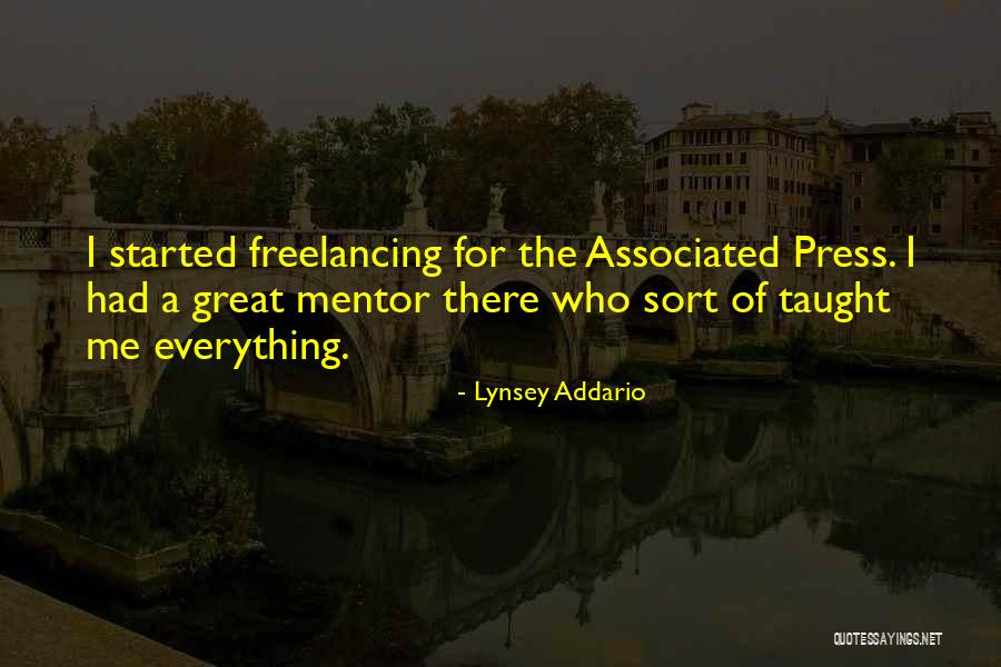 Freelancing Quotes By Lynsey Addario