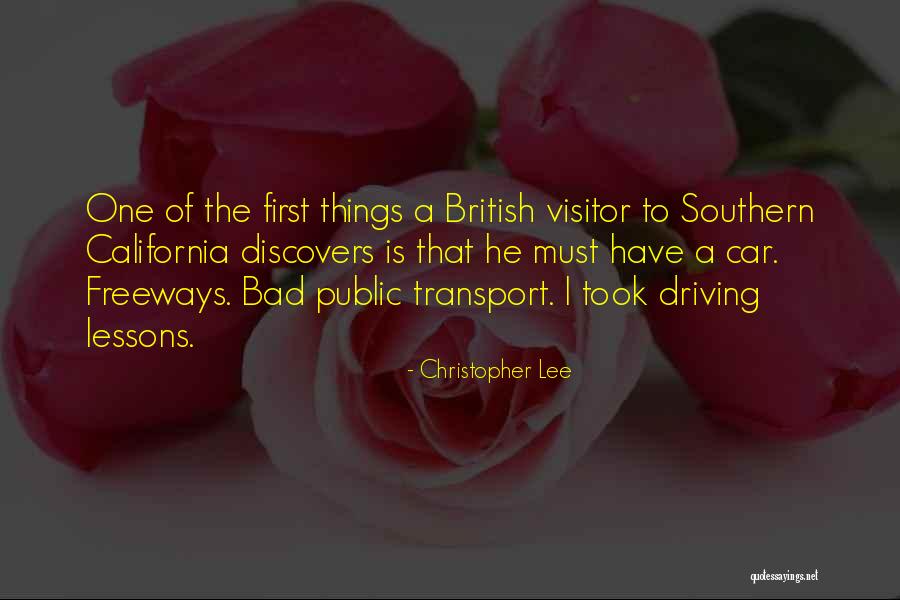 Freeways Quotes By Christopher Lee