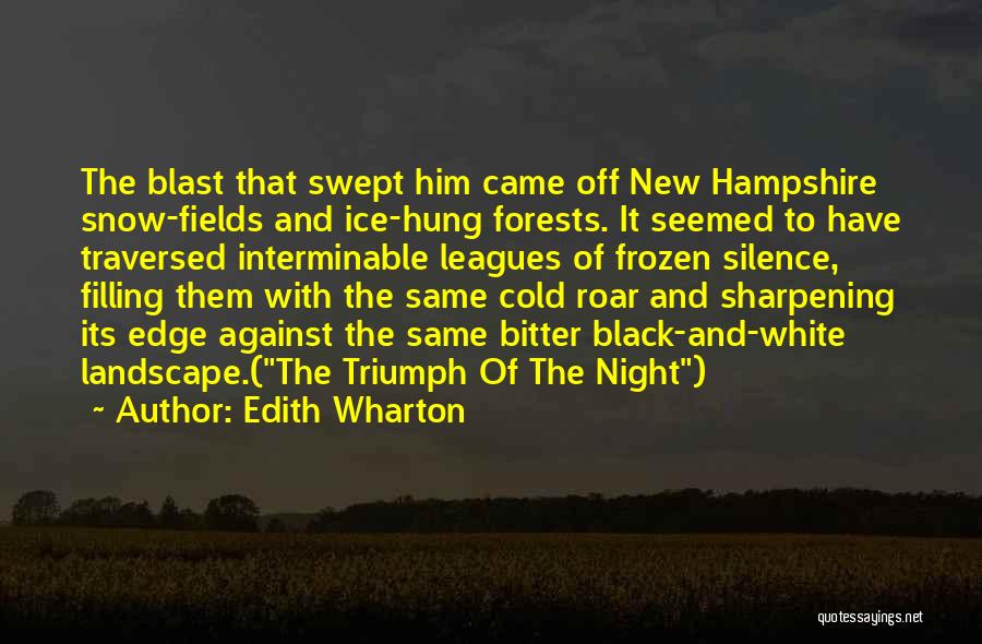 Freezing Night Quotes By Edith Wharton