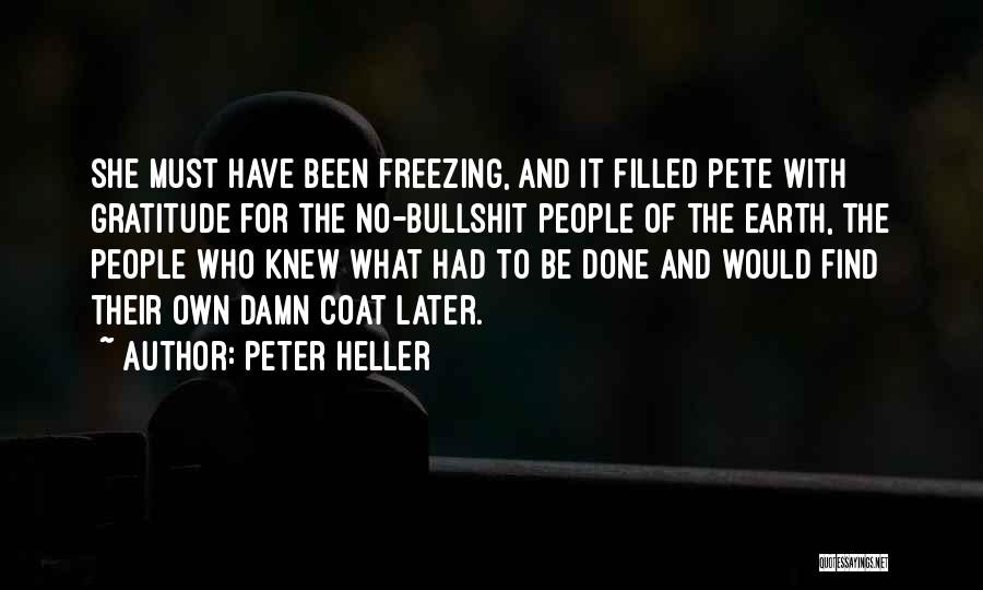 Freezing Quotes By Peter Heller