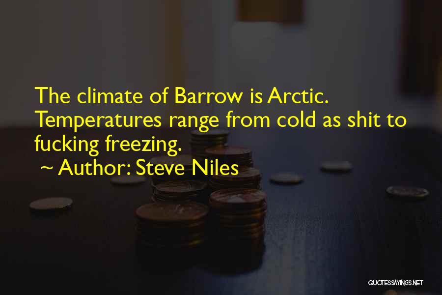 Freezing Temperatures Quotes By Steve Niles