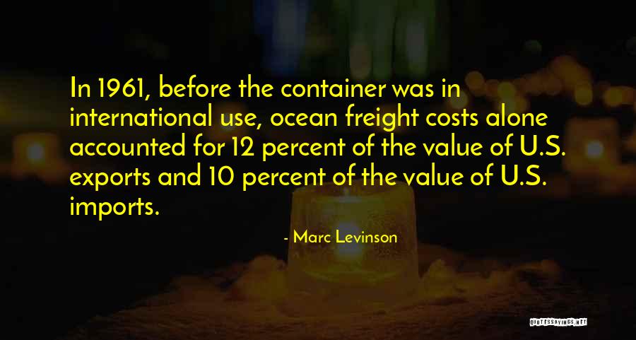 Freight Costs Quotes By Marc Levinson