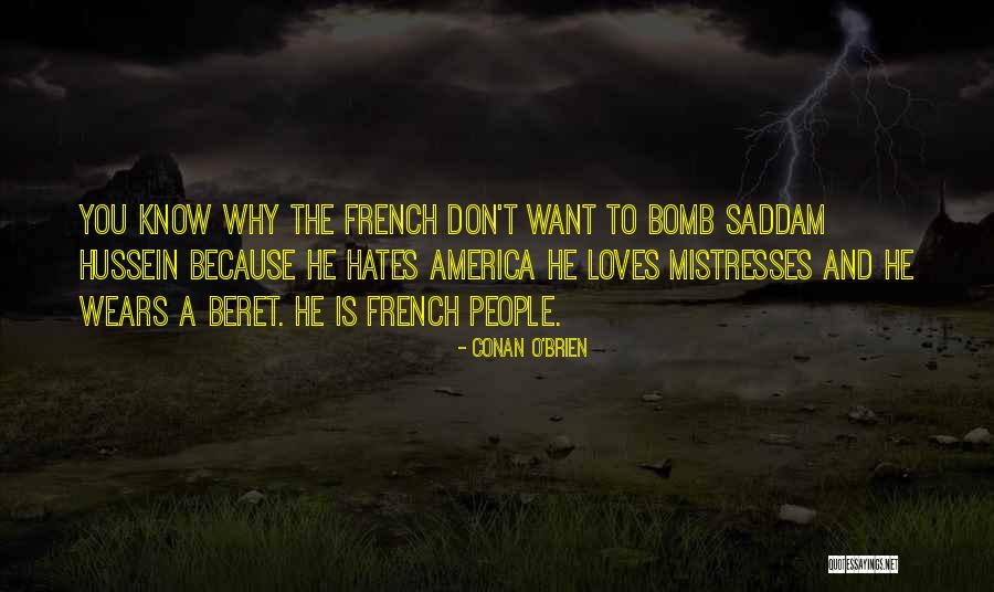 French Beret Quotes By Conan O'Brien French Beret Quotes By Conan O'Brien