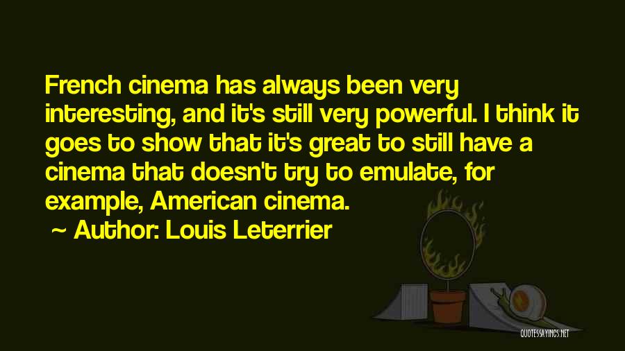 French Cinema Quotes By Louis Leterrier