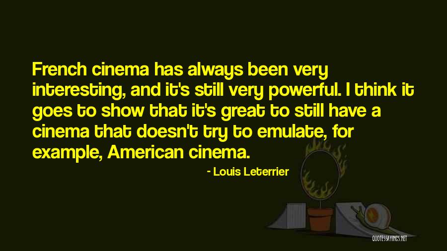 French Cinema Quotes By Louis Leterrier