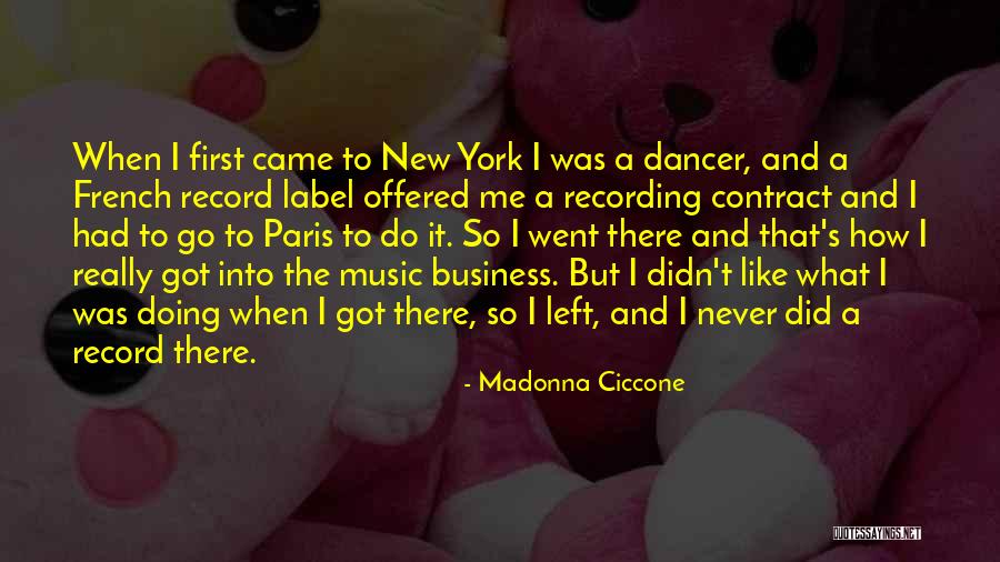 French Music Quotes By Madonna Ciccone