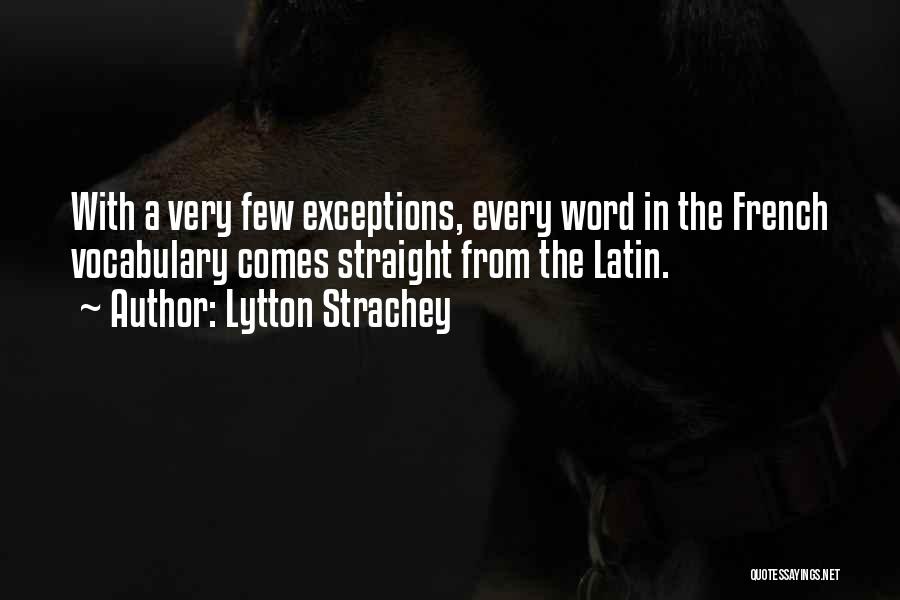 French Quotes By Lytton Strachey