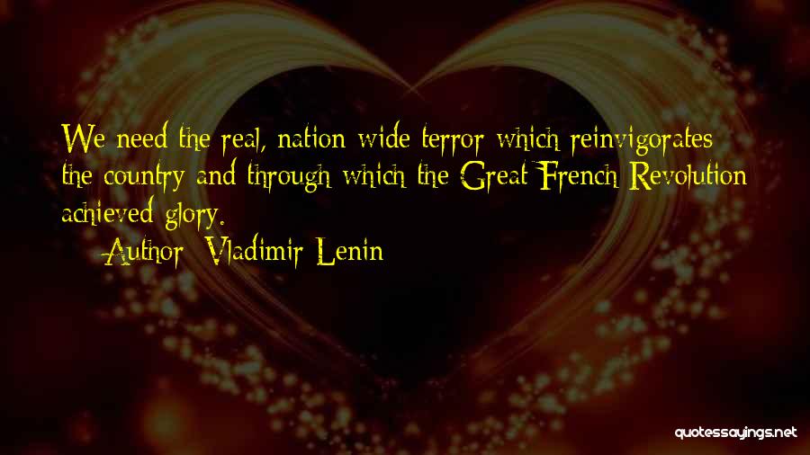 French Revolution Terror Quotes By Vladimir Lenin