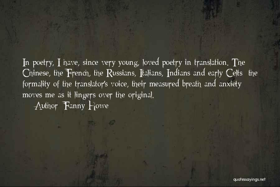 French Translation Quotes By Fanny Howe