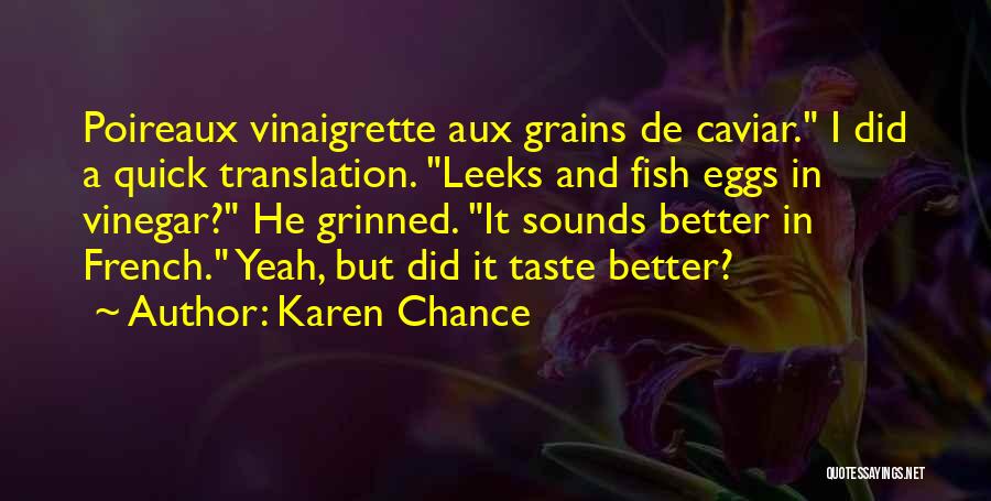 French Translation Quotes By Karen Chance