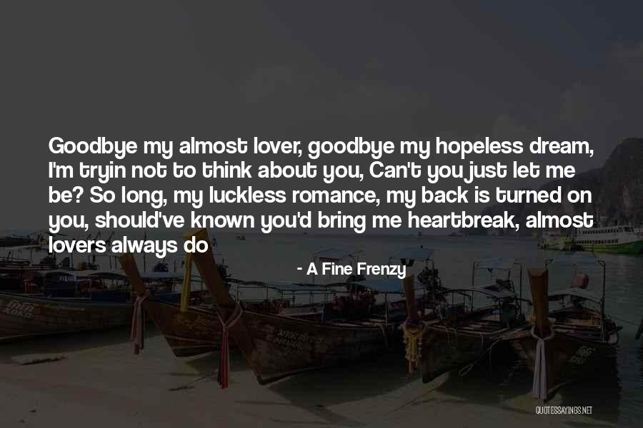 Frenzy Quotes By A Fine Frenzy