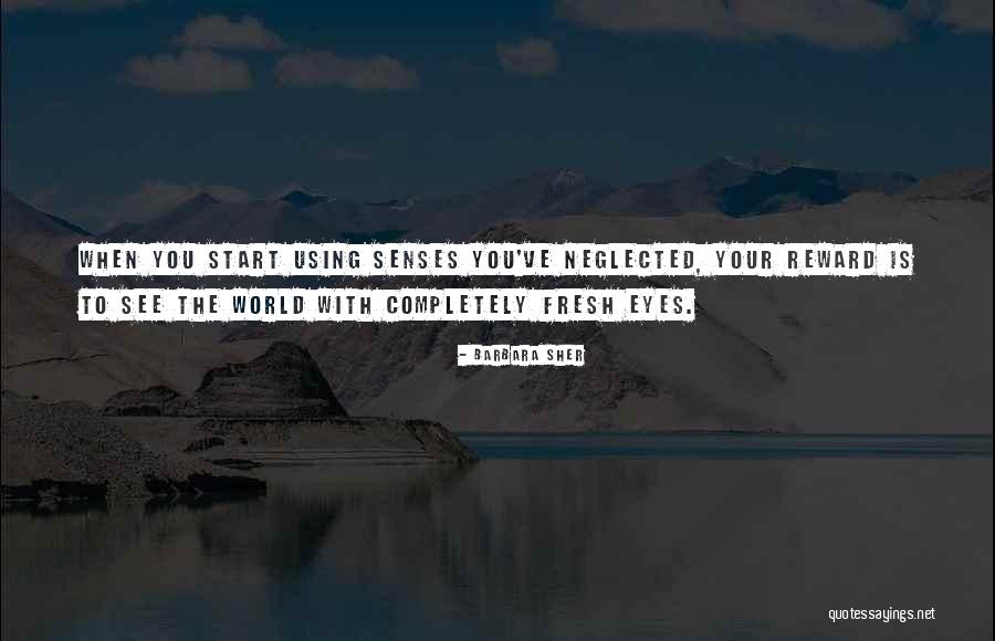 Fresh Eyes Quotes By Barbara Sher Fresh Eyes Quotes By Barbara Sher