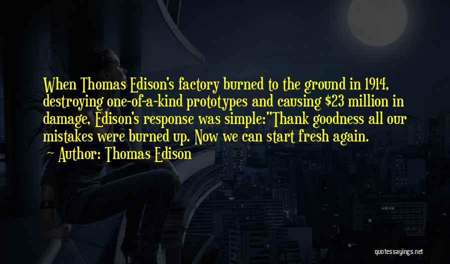 Fresh Start Quotes By Thomas Edison