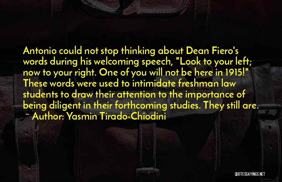 Freshman Students Quotes By Yasmin Tirado-Chiodini