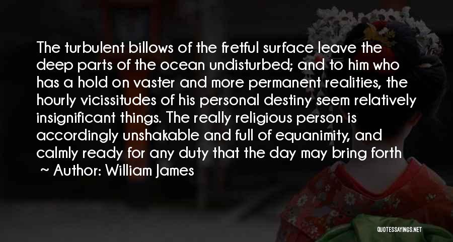 Fretful Quotes By William James
