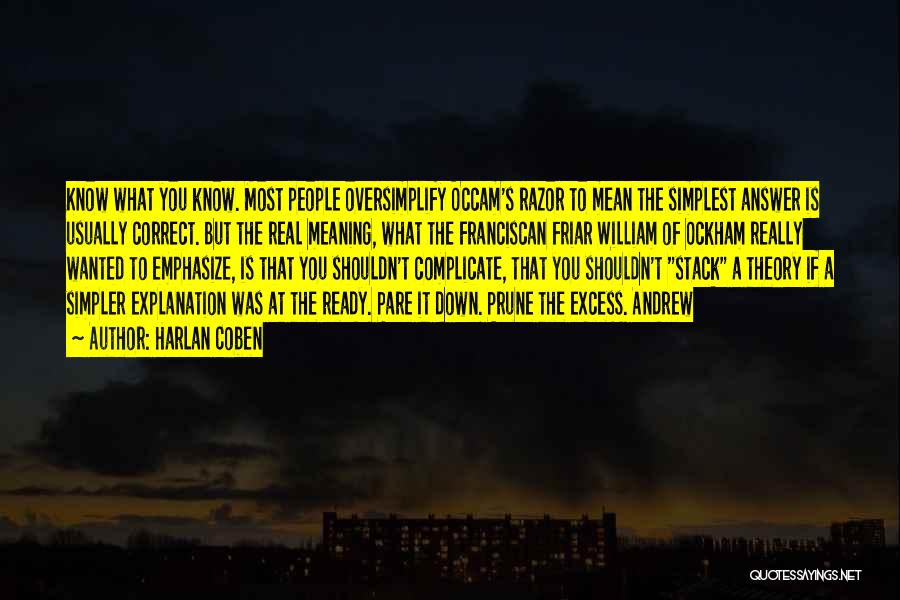 Friar Quotes By Harlan Coben