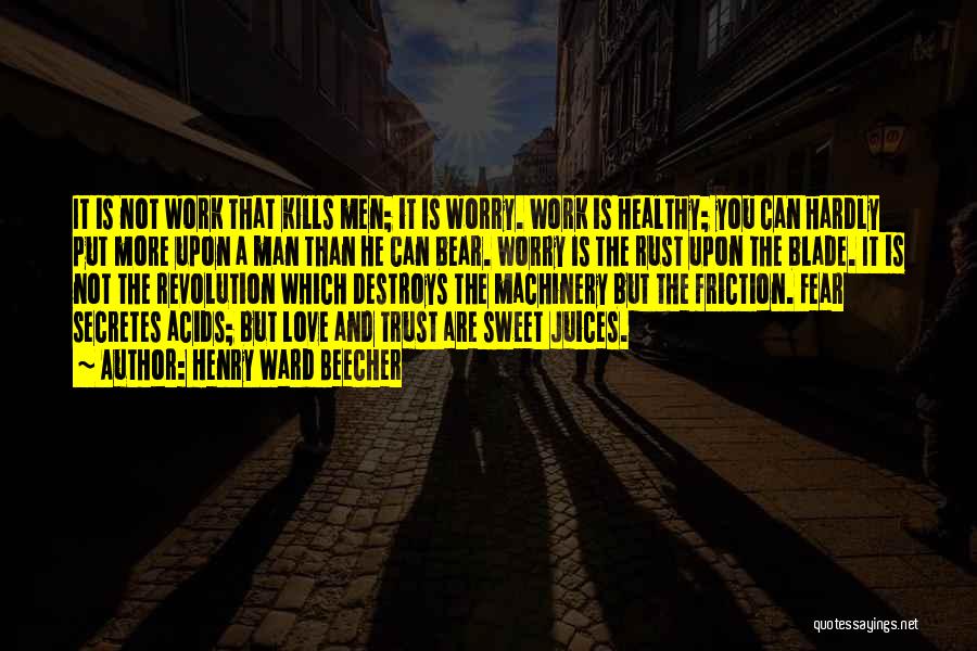 Friction Love Quotes By Henry Ward Beecher