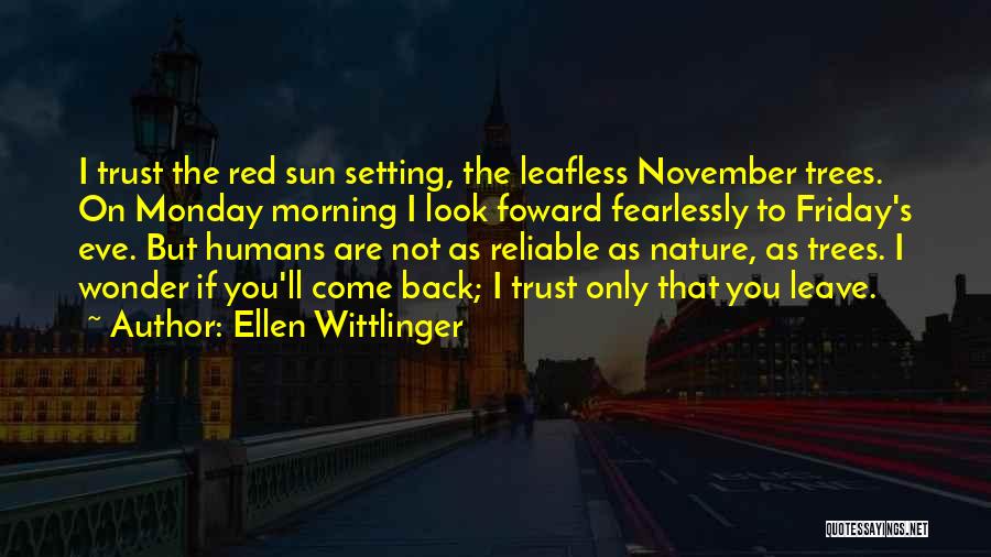 Friday Morning Quotes By Ellen Wittlinger
