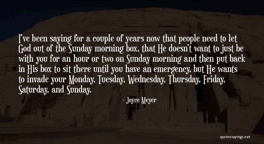 Friday Morning Quotes By Joyce Meyer