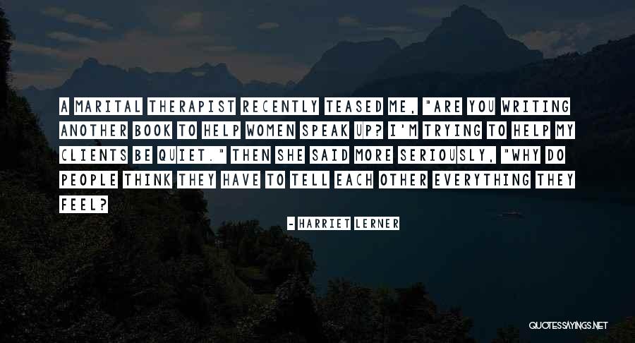 Frieda Knecht Quotes By Harriet Lerner Frieda Knecht Quotes By Harriet Lerner