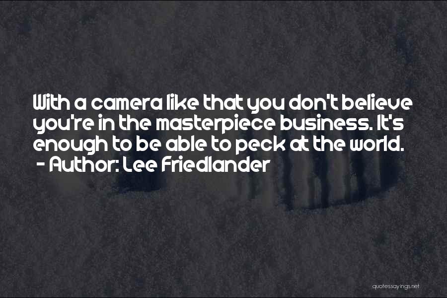 Friedlander Quotes By Lee Friedlander