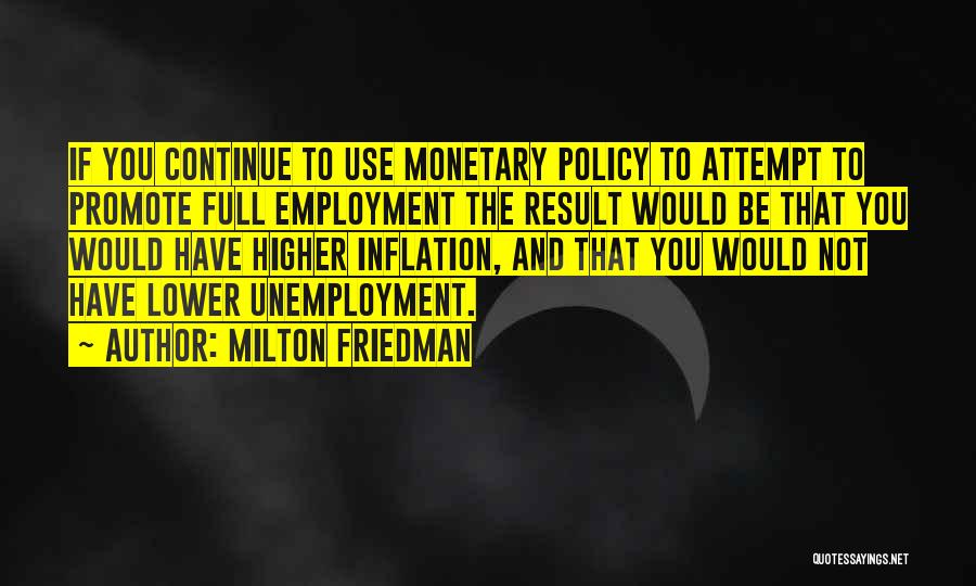 Friedman Inflation Quotes By Milton Friedman