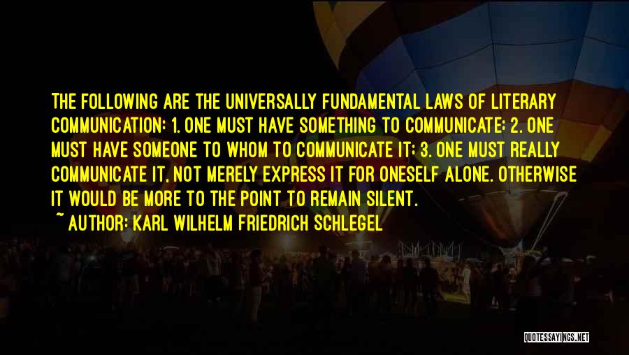 Friedrich Wilhelm Quotes By Karl Wilhelm Friedrich Schlegel