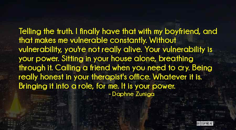 Friend And Boyfriend Quotes By Daphne Zuniga