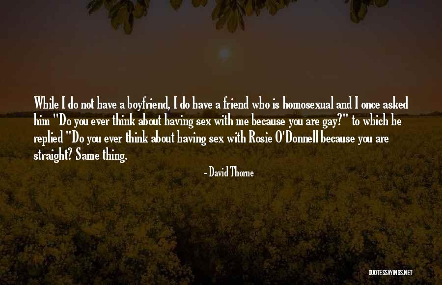 Friend And Boyfriend Quotes By David Thorne