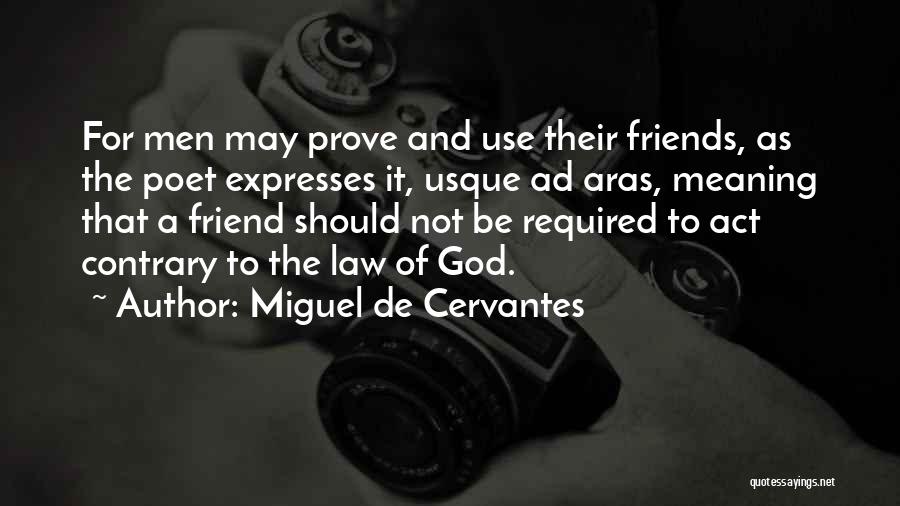 Friend And God Quotes By Miguel De Cervantes