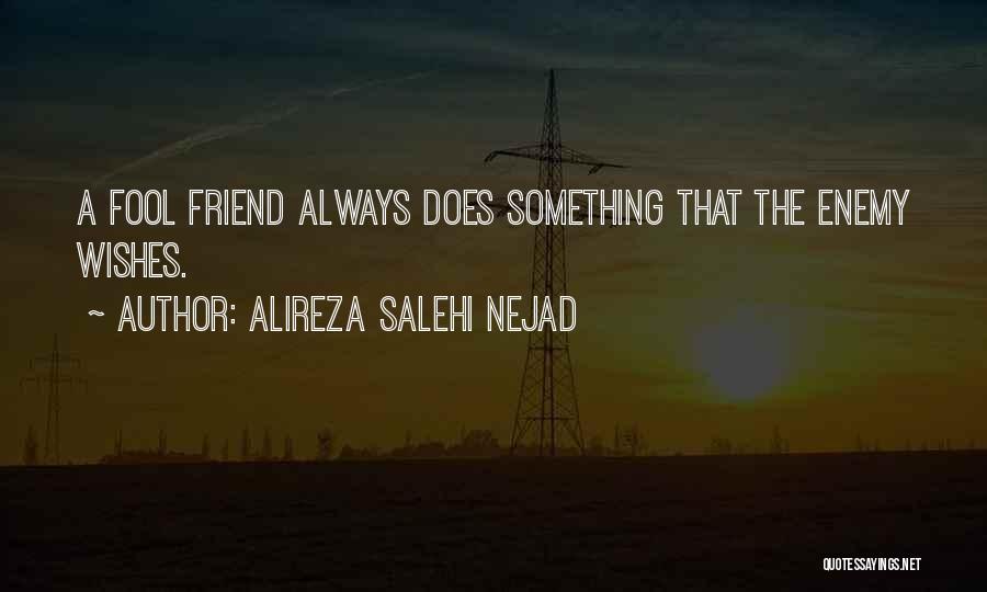 Friend Enemy Quotes By Alireza Salehi Nejad