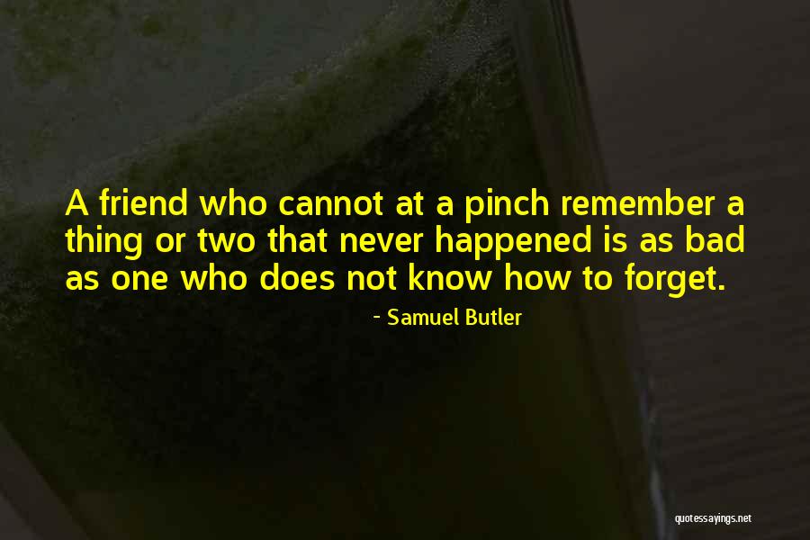 Friend Forget Quotes By Samuel Butler Friend Forget Quotes By Samuel Butler