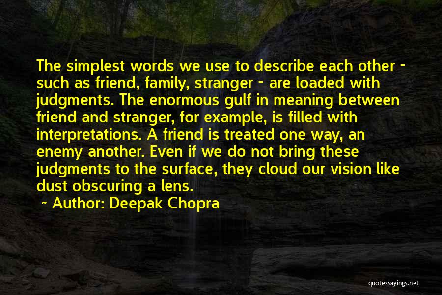 Friend Like Enemy Quotes By Deepak Chopra