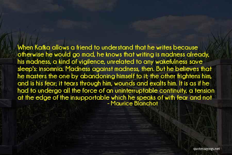 Friend Of Himself Quotes By Maurice Blanchot Friend Of Himself Quotes By Maurice Blanchot
