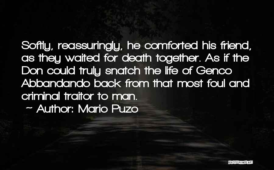 Friend Traitor Quotes By Mario Puzo