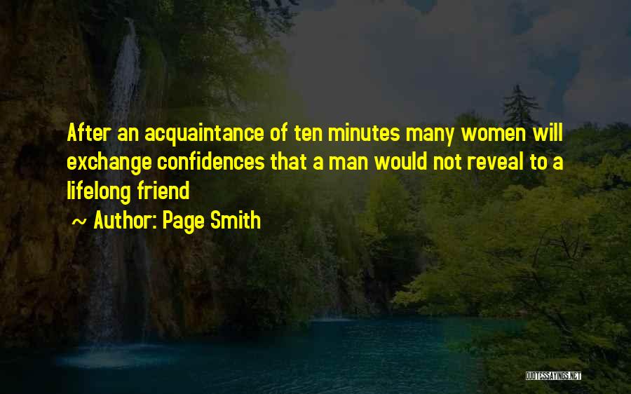 Friend Vs Acquaintance Quotes By Page Smith