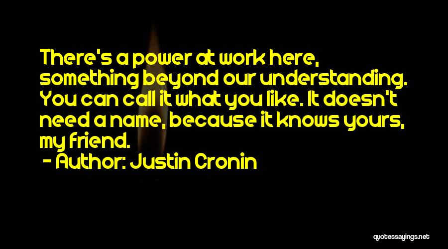 Friend You Like Quotes By Justin Cronin